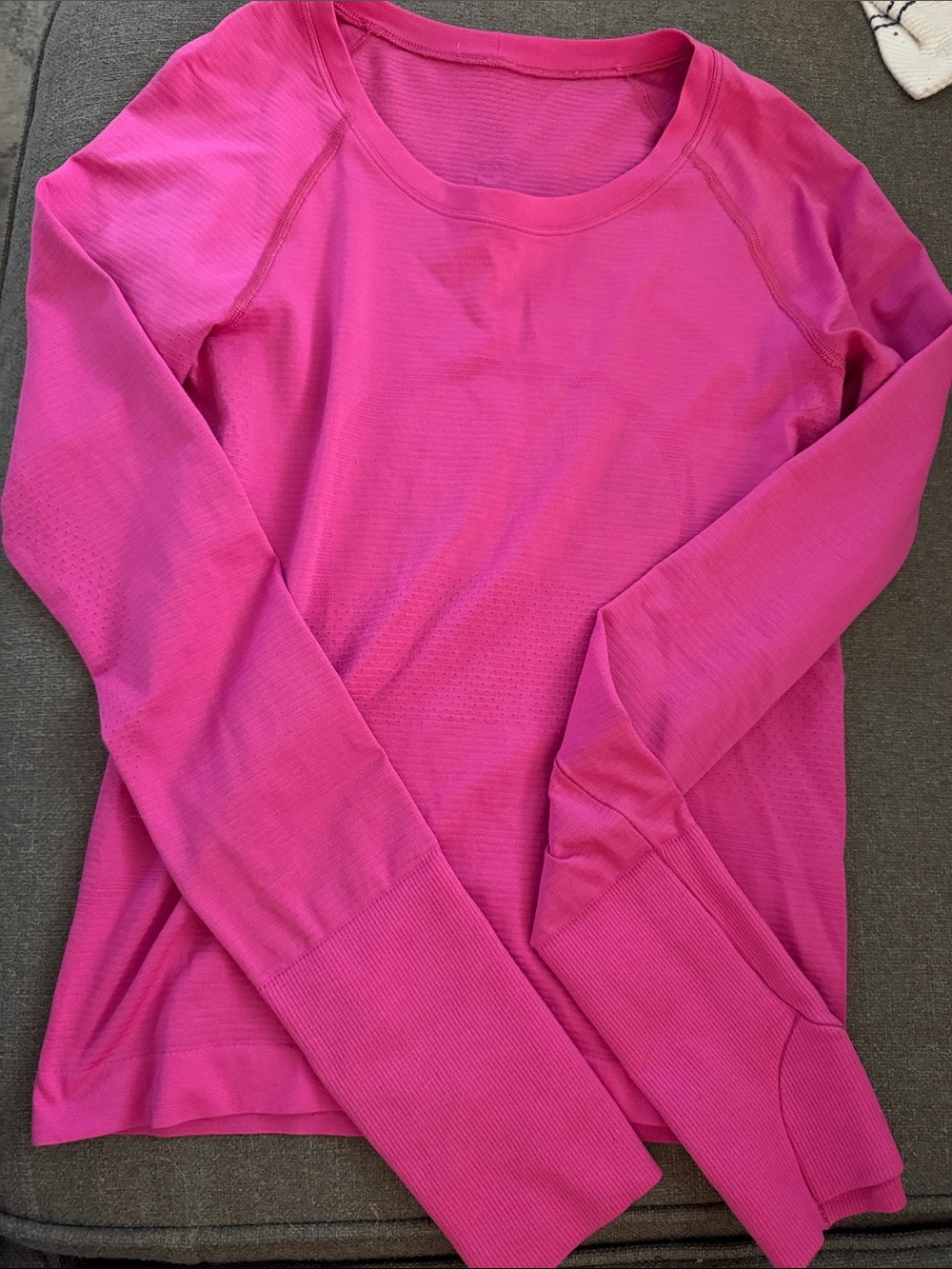 Lululemon swiftly tech Vibrant Pink Long Sleeve Performance Top